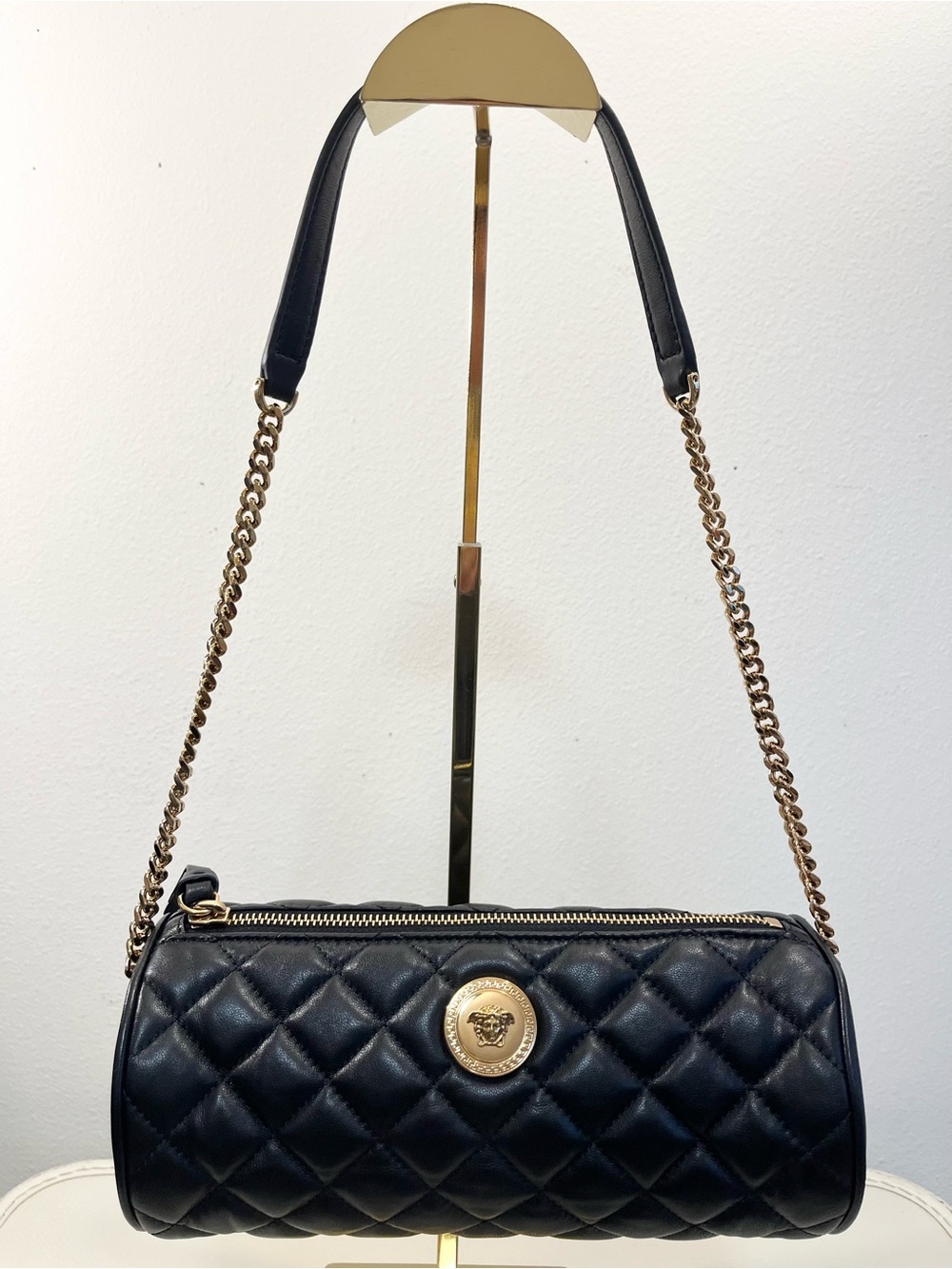Versace Medusa Quilted Chain Bag